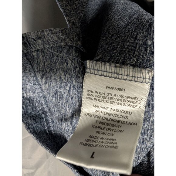 Dominos Pizza Gear Gray Button Polo Shirt Large Employee Uniform Mens Size L - Picture 6 of 8